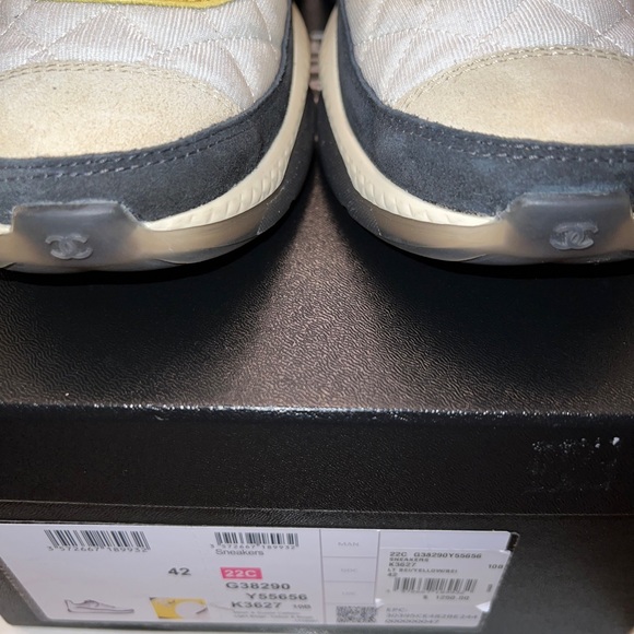 NIB CHANEL 22C Mesh and calfskin sneakers size 42 - Picture 5 of 9